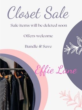 Big Closet Purge Sale